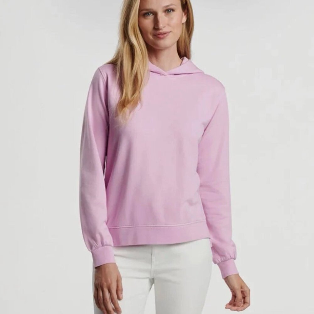 Peter Millar Women’s Lava Wash Relaxed Hoodie Sweet Pea Size Large